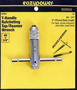 Wrench Tap T-Handle #0-1/4"
