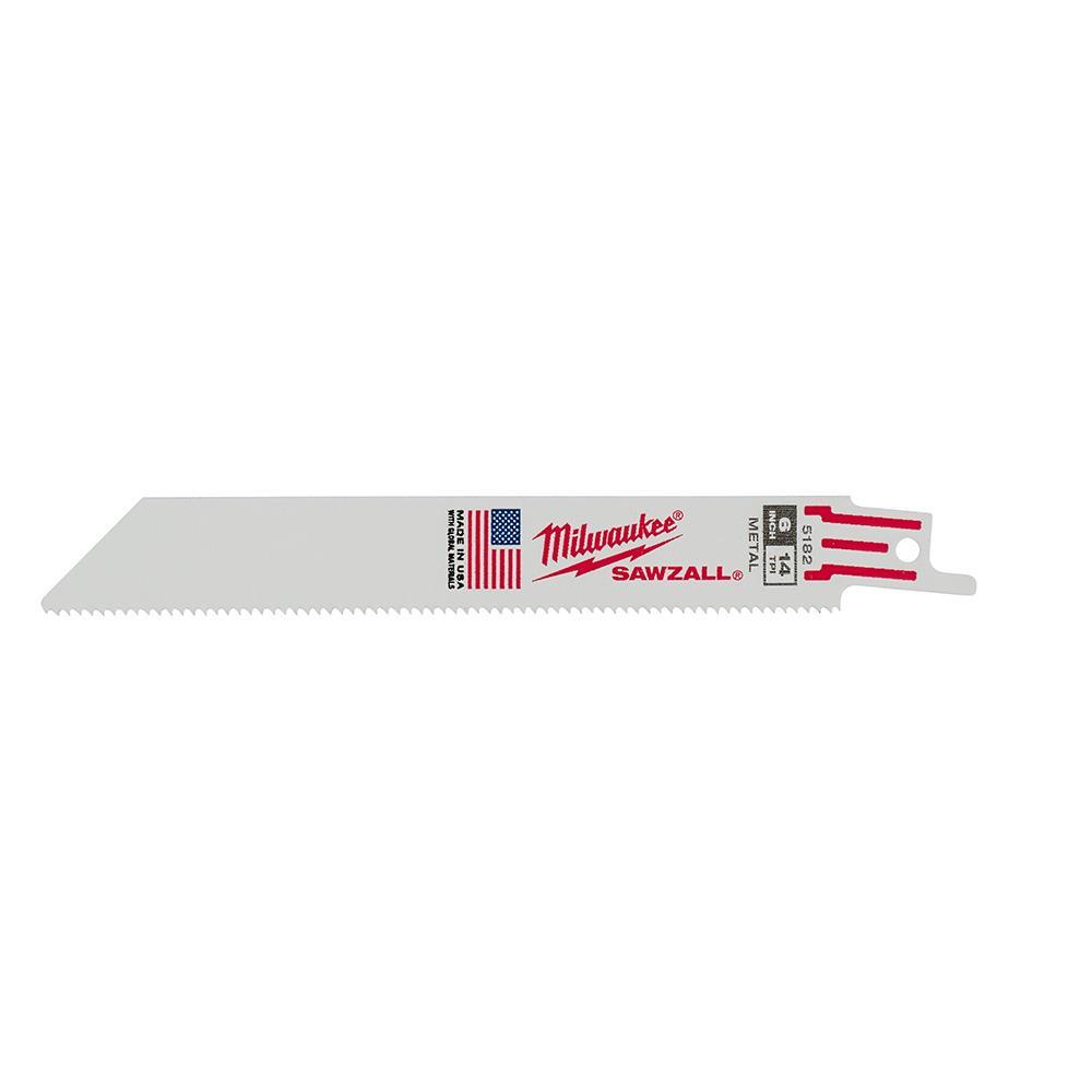 6" Sawzall Blade 14 TPI