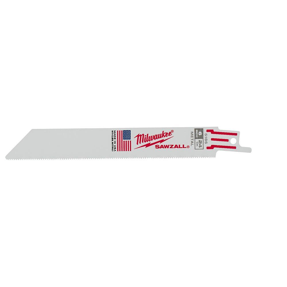6" Sawzall Blade 24 TPI