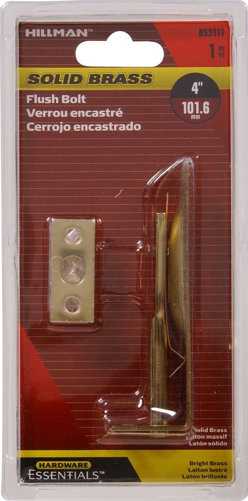 CD-FLUSH BOLT 4" SB/BB