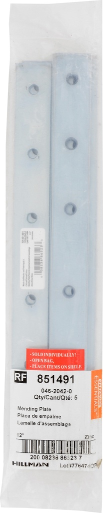 FG-MND PLATE 12X1-1/8 ZC