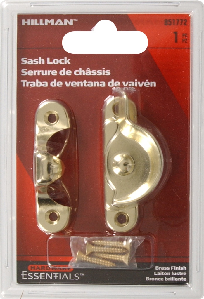 CD-SASH LOCK BRASS PLTD
