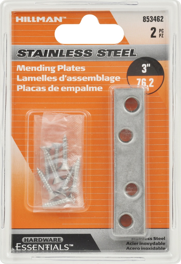 MENDNG PLATE 3"X5/8" SS