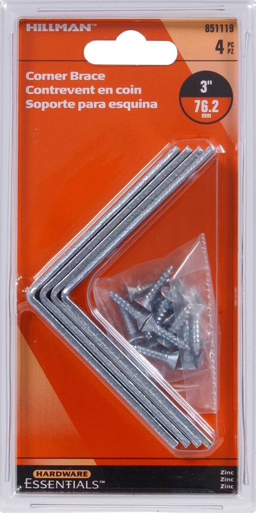 CD-CRN BRACE 3X3/4 ZC 5