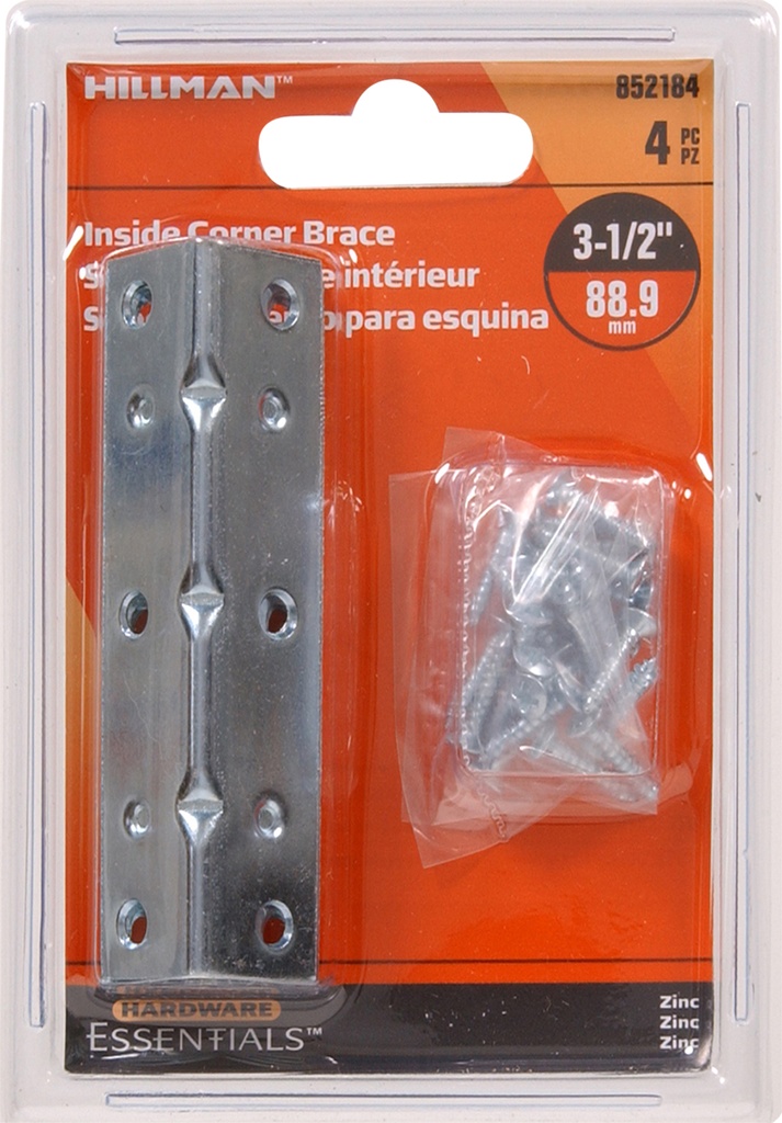 CD-IN CRNR BR 3.5X3/4 ZC 5