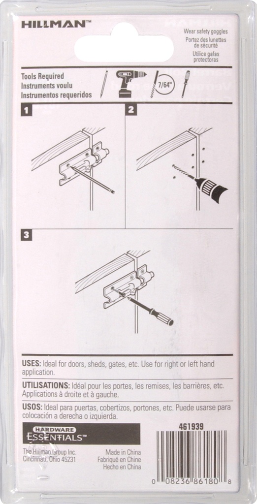 CD-BARREL BOLT 4 ZINC