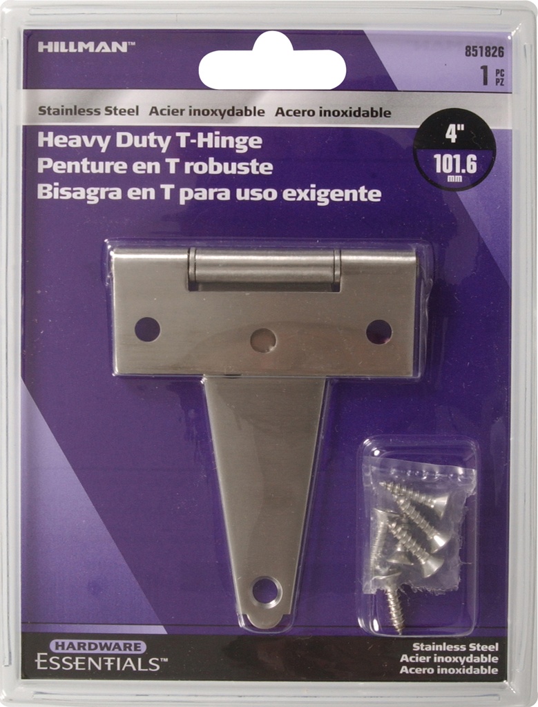 CD-HEAVY T-HINGE 4"SS
