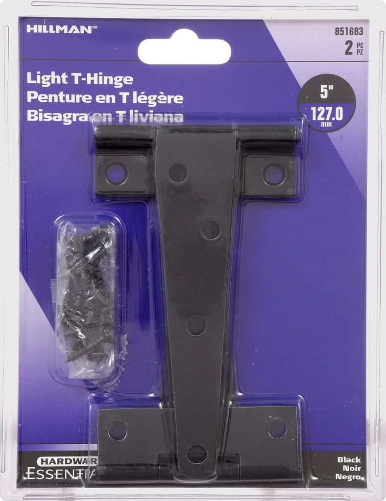 CD-LIGHT T-HINGE 5 BLACK