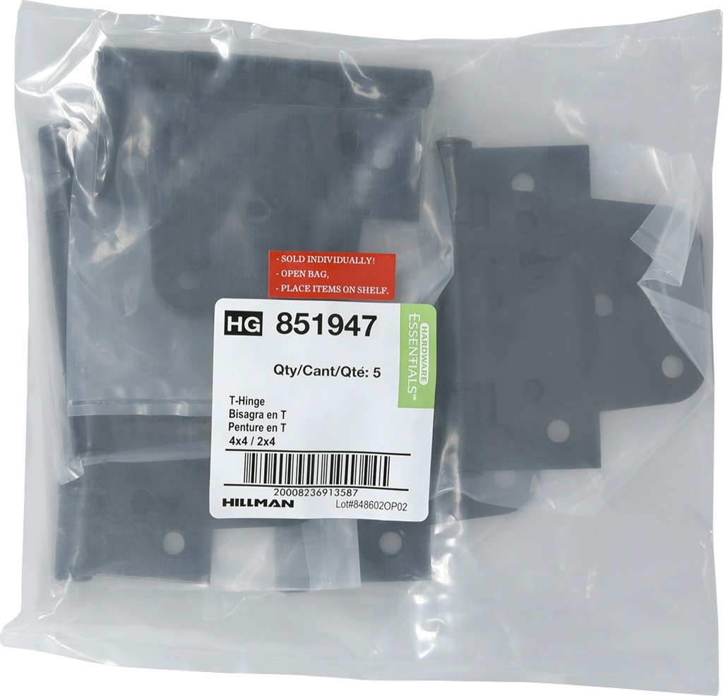 FG-T-HINGE-HVY 4X4/2X4BK