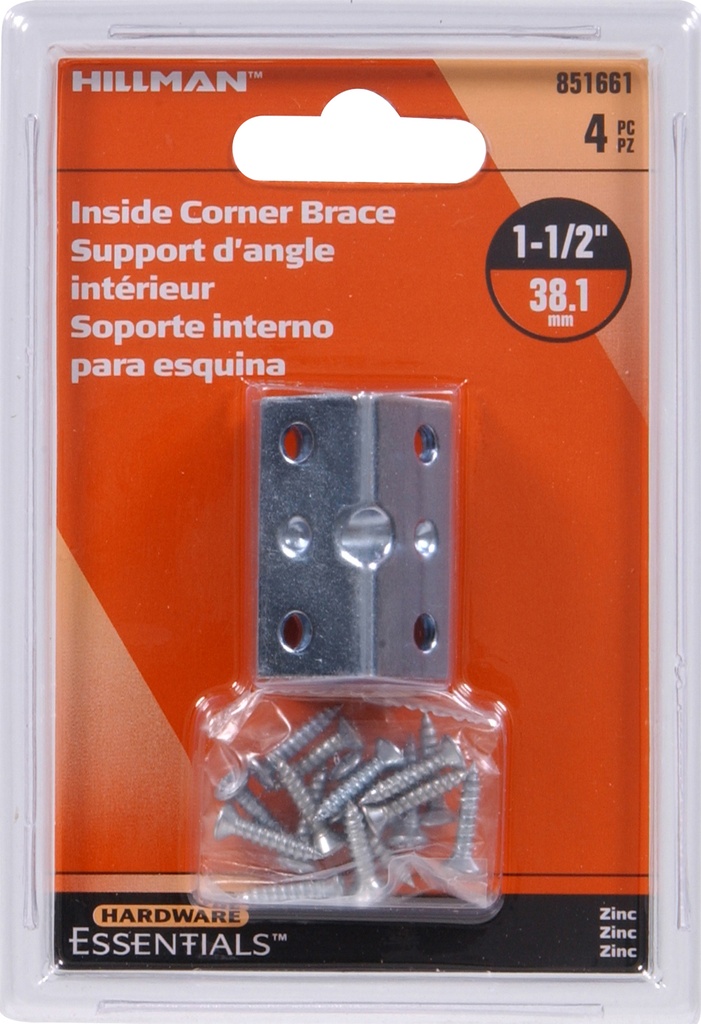 CD-IN CRNR BR 1.5X3/4 ZC