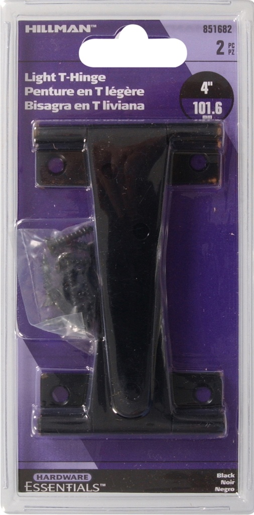 CD-LIGHT T-HINGE 4 BLACK