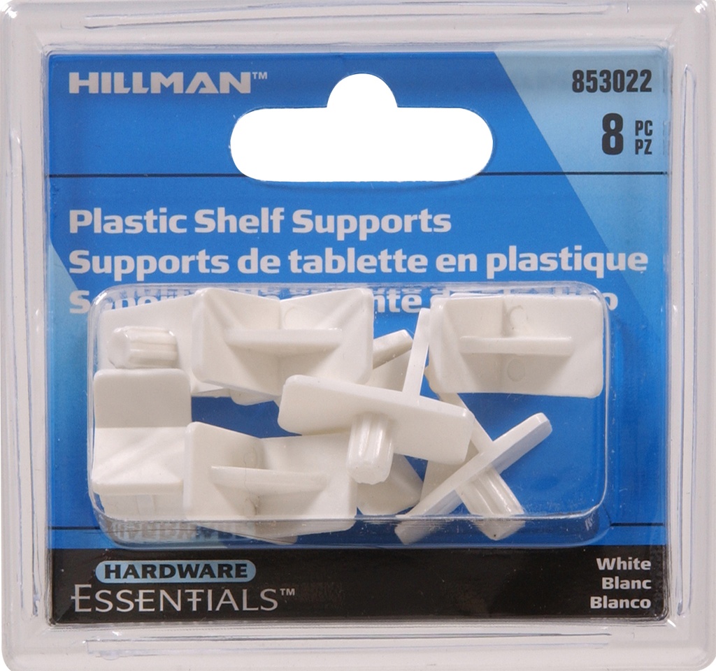 CD-PLAS SHLF SUPPORT WHT
