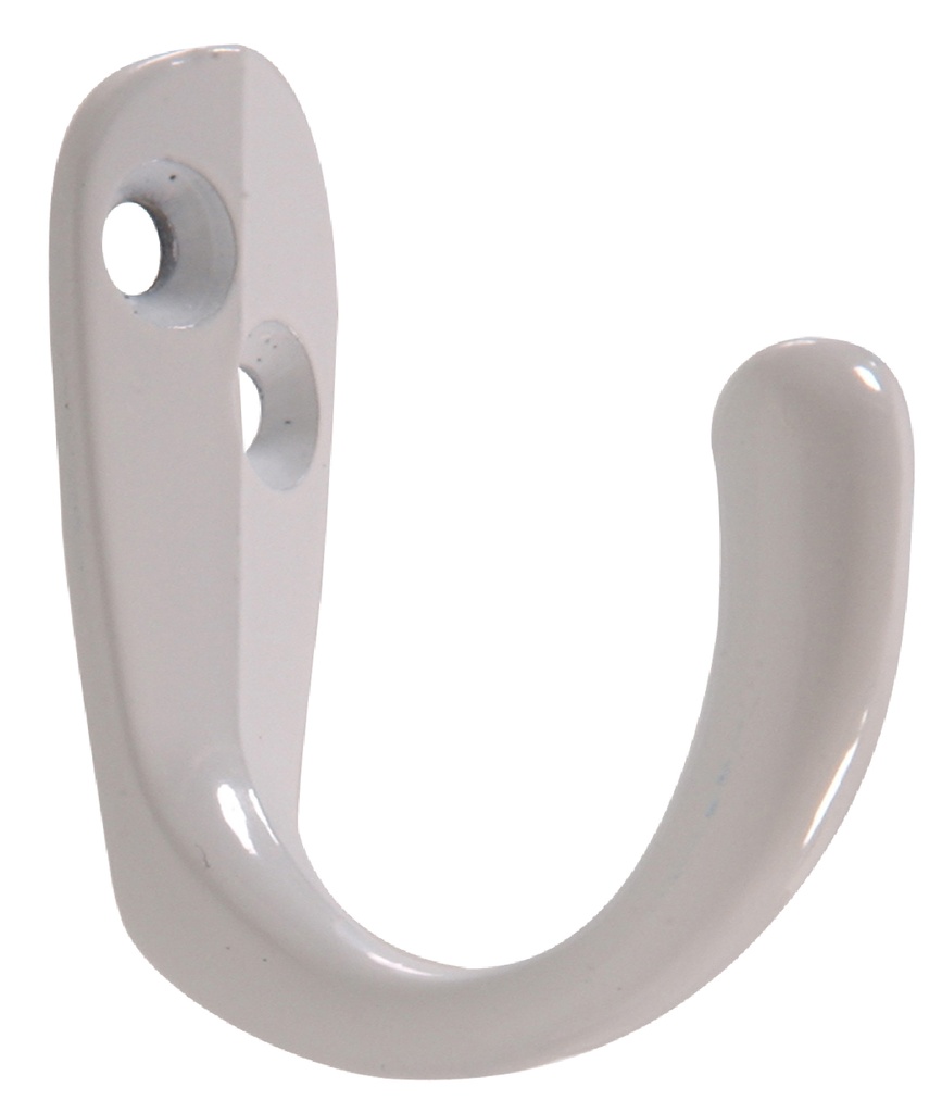 CLOTHES HOOK WHITE 2 PK
