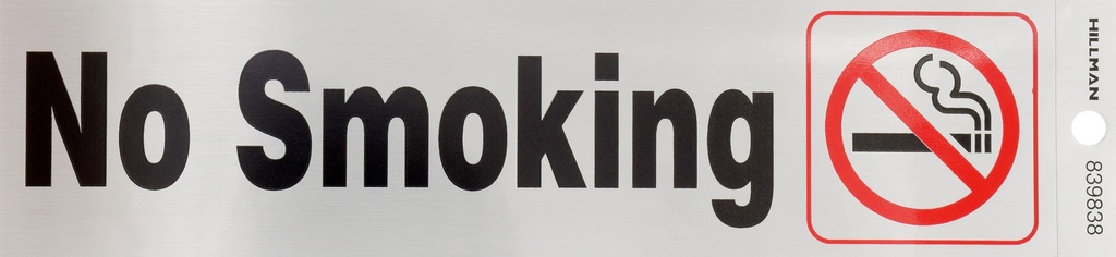 2X8 SIGN-NO SMOKING