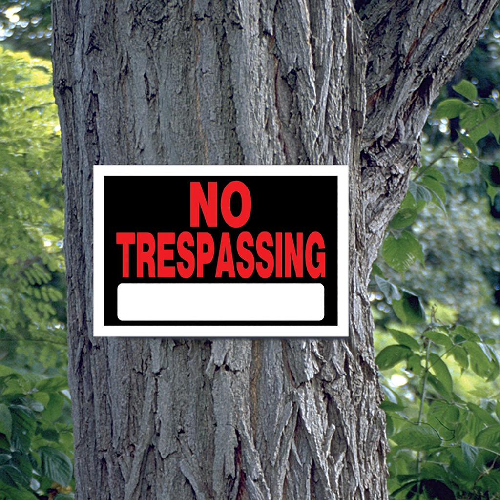 8X12 NO TRESPASSING