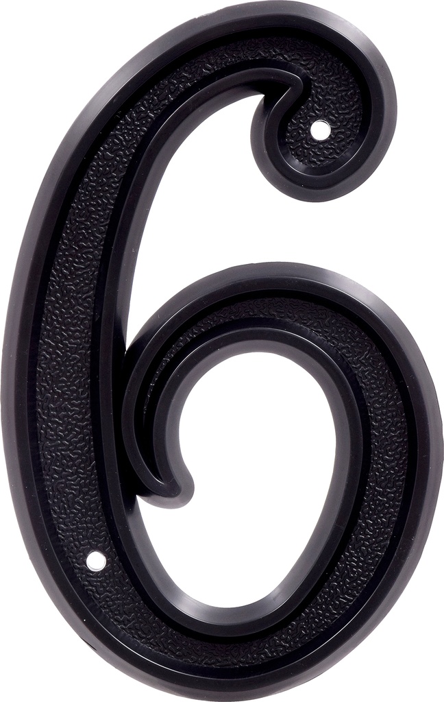 PLASTIC-BLACK-6IN-#6