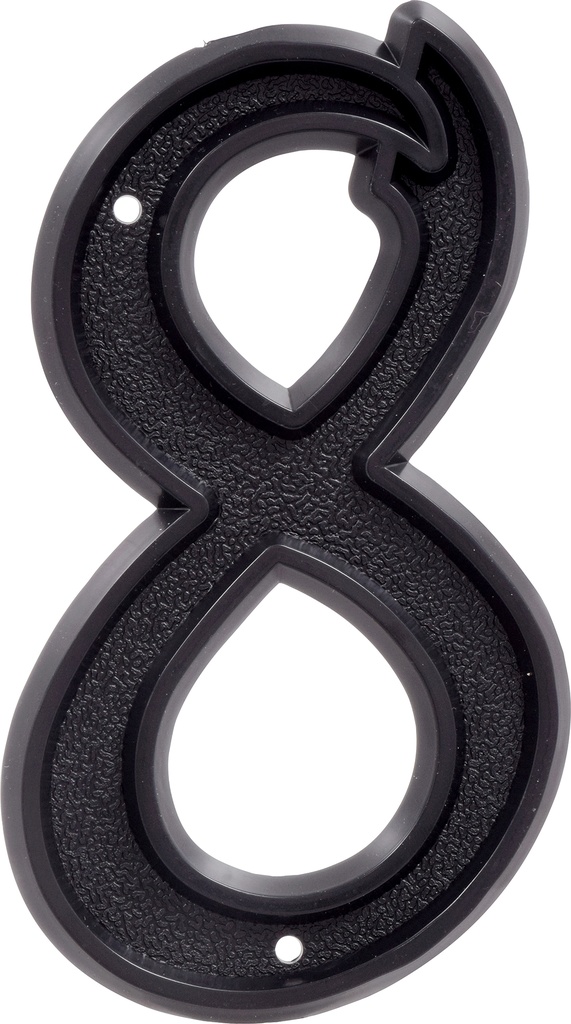 PLASTIC-BLACK-6IN-#8