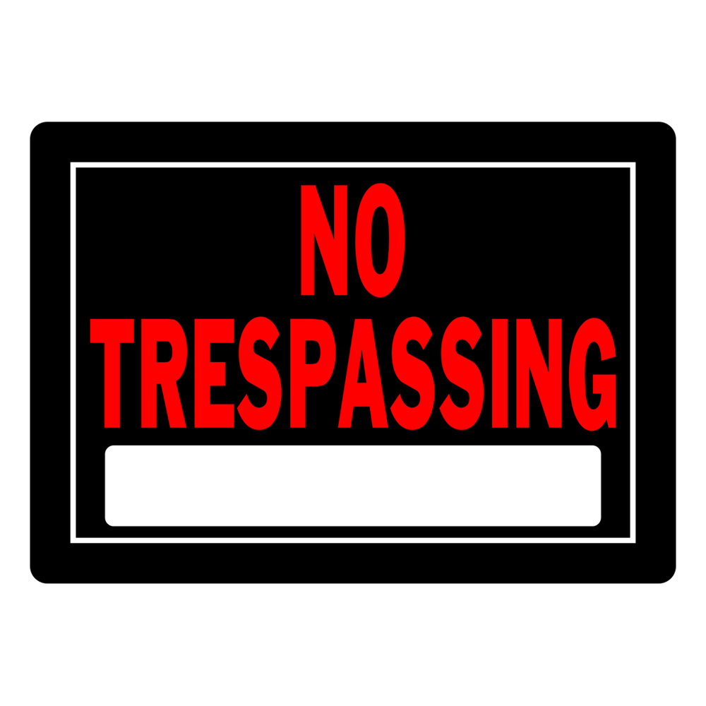 10X14 ALUM NO TRESPASSIN
