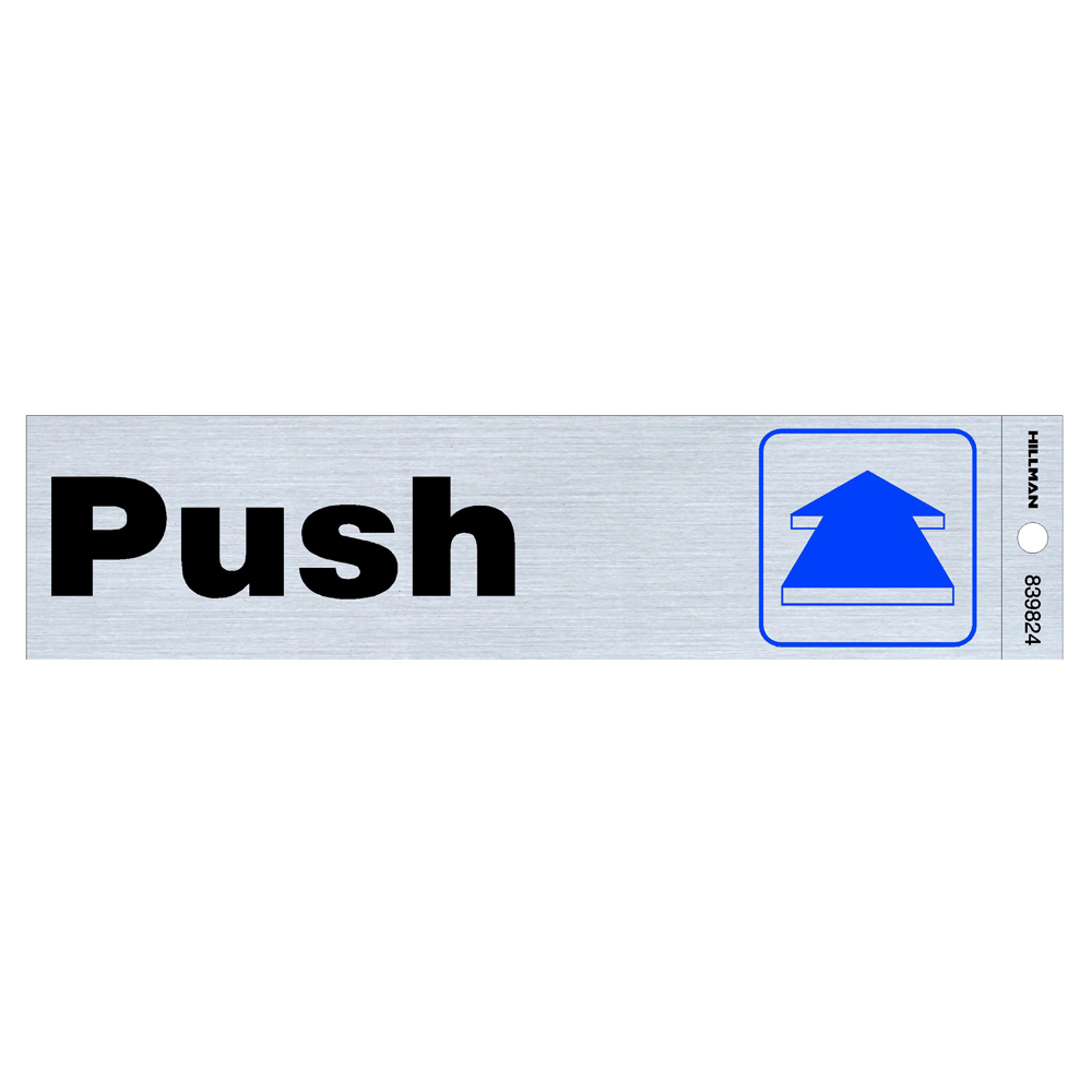 2X8 SIGN-PUSH