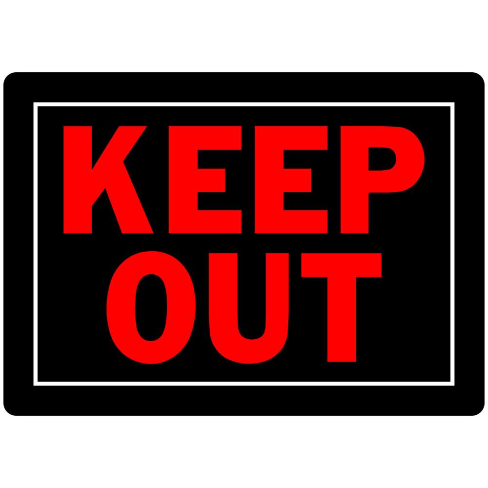 10X14 O/B ALUM KEEP OUT