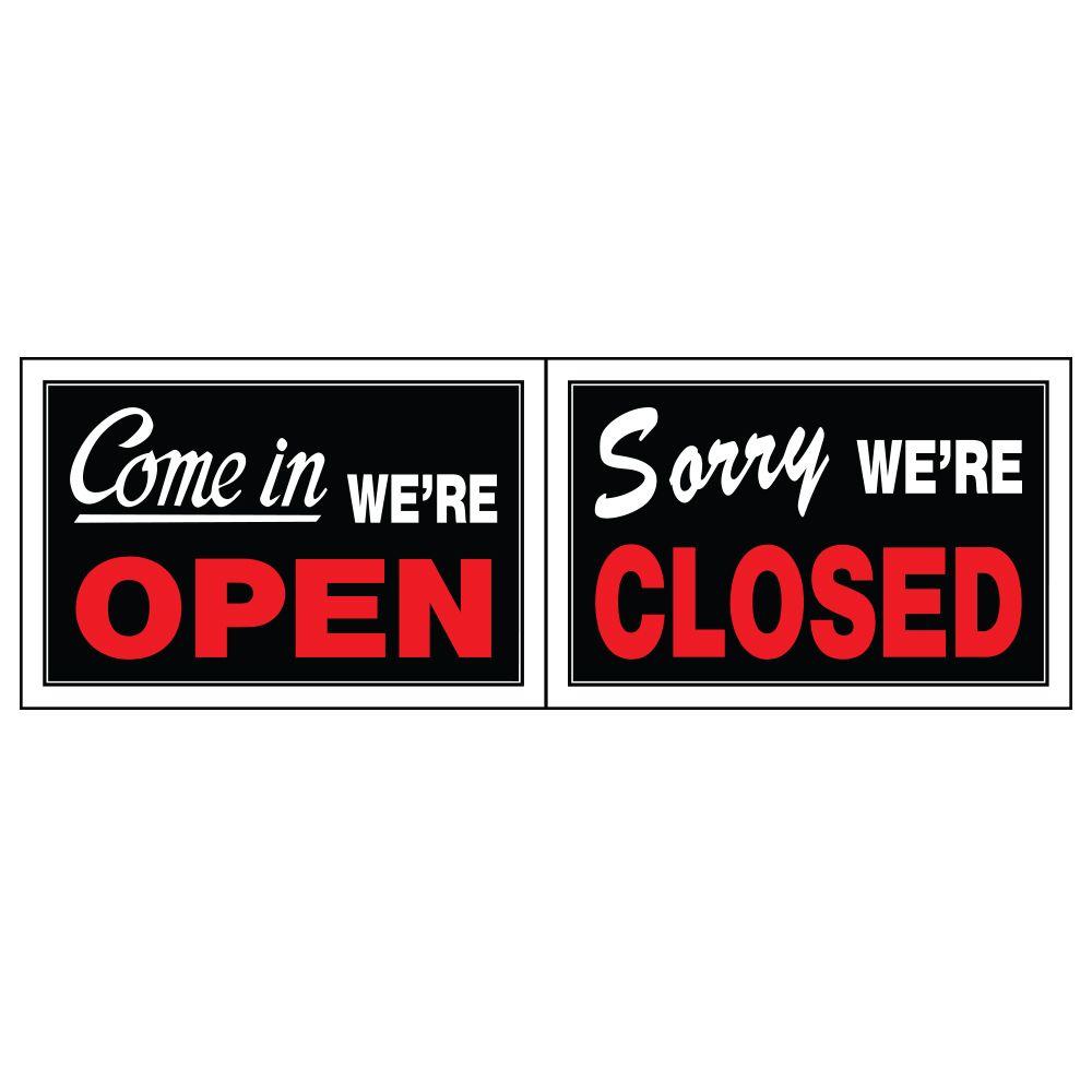 8X12 YES OPEN/SORRY CLOS