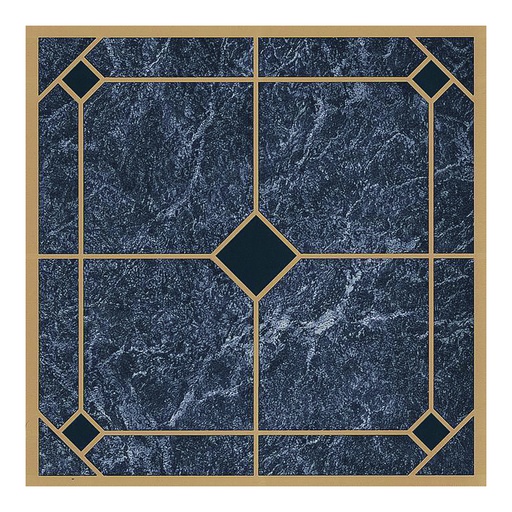 [1964253] Vinyl Floor Tile Blue/Gold BX45