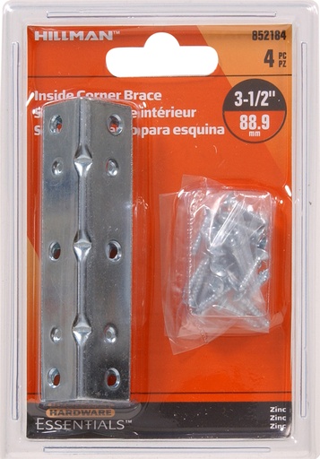 [852184] CD-IN CRNR BR 3.5X3/4 ZC 5