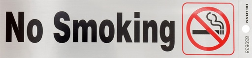 [839838] 2X8 SIGN-NO SMOKING