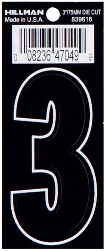 [839616] 3 DIE-CUT BLACK VINYL 3