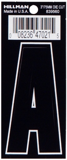 [839560] 3 DIE-CUT BLACK VINYL A