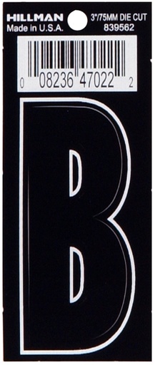 [839562] 3 DIE-CUT BLACK VINYL B