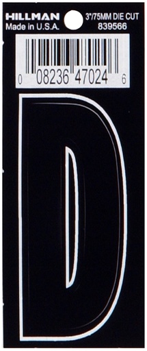 [839566] 3 DIE-CUT BLACK VINYL D