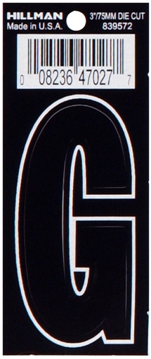 [839572] 3 DIE-CUT BLACK VINYL G