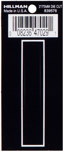 [839576] 3 DIE-CUT BLACK VINYL I