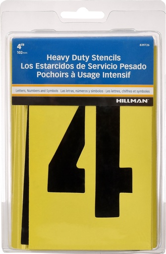 [839726] 4 PKGD STENCILS SET