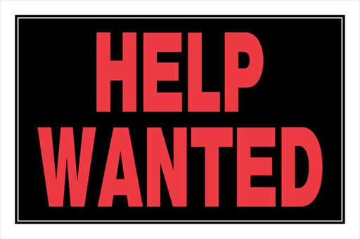 [839894] 8X12 HELP WANTED