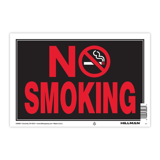 [839896] 8X12 NO SMOKING