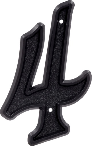 [844044] PLASTIC-BLACK-6IN-#4