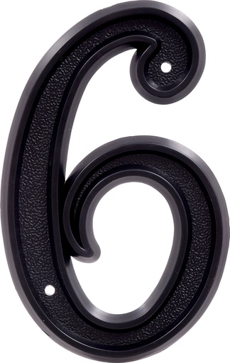 [844046] PLASTIC-BLACK-6IN-#6