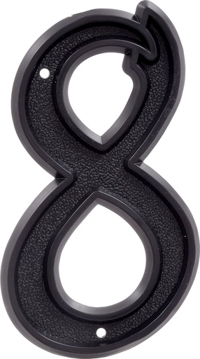 [844048] PLASTIC-BLACK-6IN-#8
