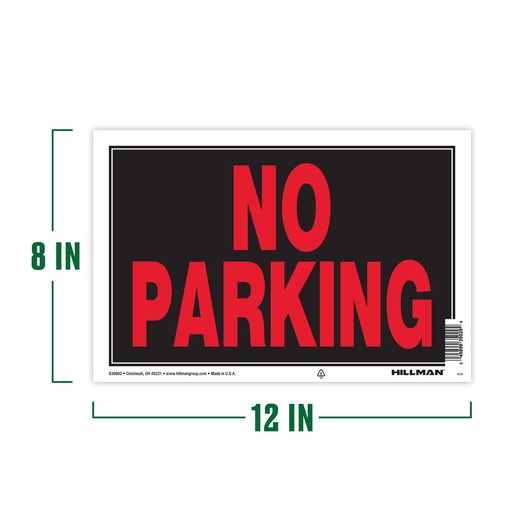 [839902] 8X12 NO PARKING