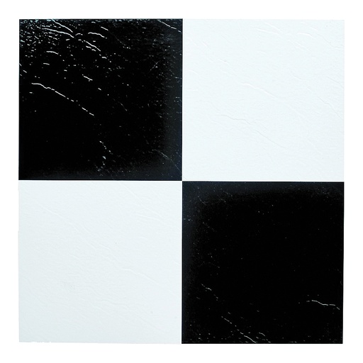 [7932858] Vinyl Floor Tile Black/White BX45