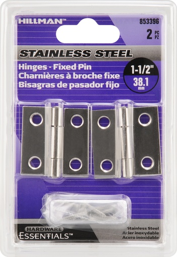 [853396] NARROW HINGE FIX PIN 1-1/2" SS