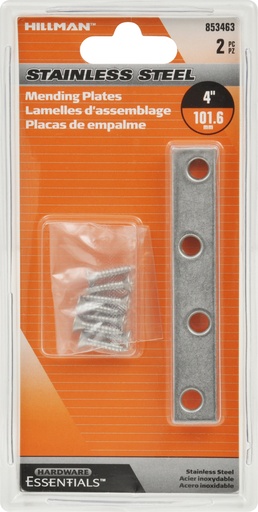 [853463EA] MENDNG PLATE 4"X5/8" SS