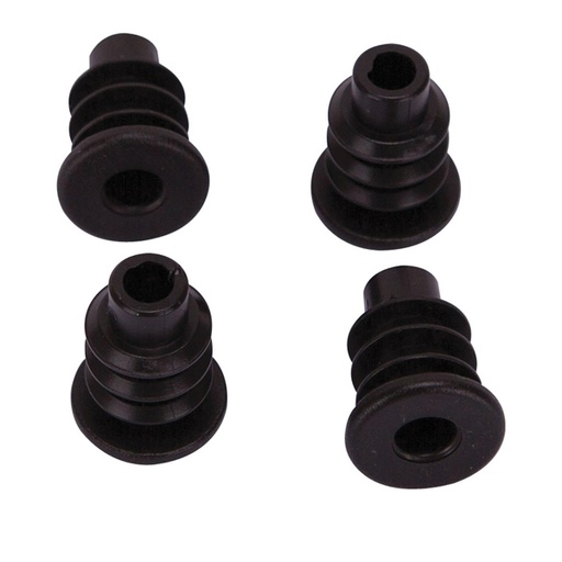 [3162005] Furniture Socket 3/4" Stem Caster Black PK4