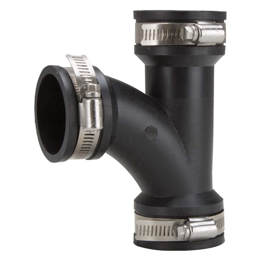 [4714424] Flexible Tee 1½"x1½"x1½" Black