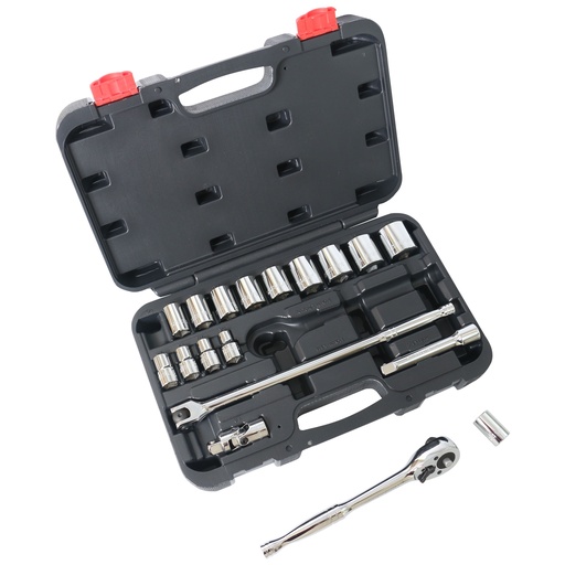[7022239] SOCKET SET SAE 19PC 1/2DRIVE