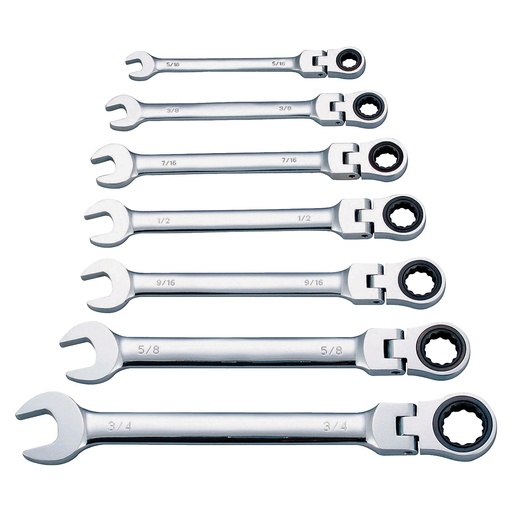 [1149137] Flex Ratchet Wrench Set 7pc SAE