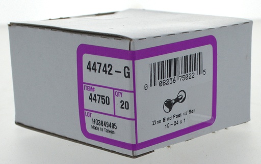 [44750-G] BINDING POST W SCREW 10-24X1   BX20
