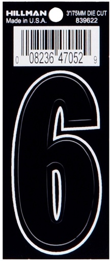[839622] 3 DIE-CUT BLACK VINYL 6